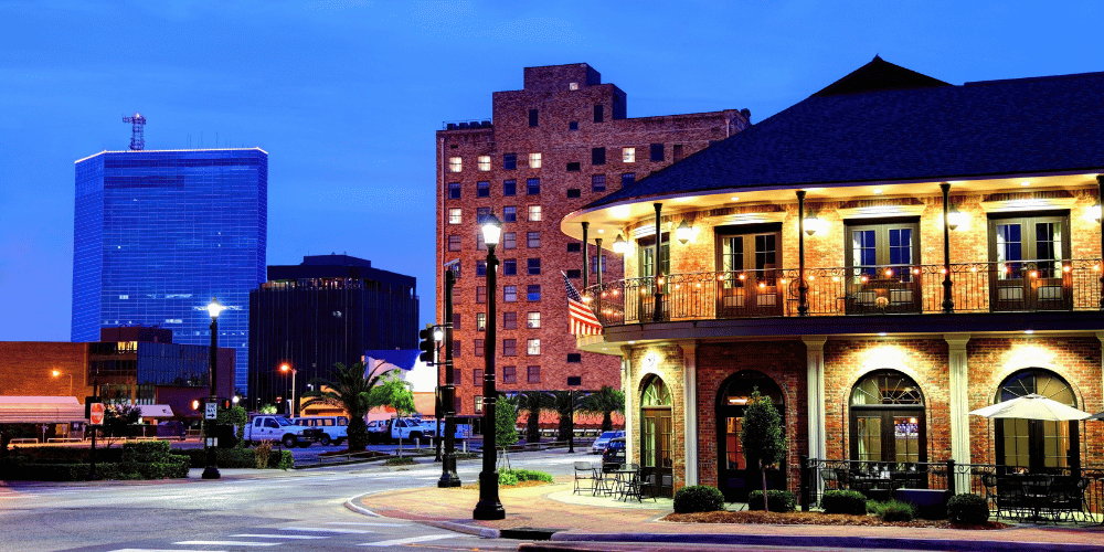 Downtown Lake Charles, Louisiana